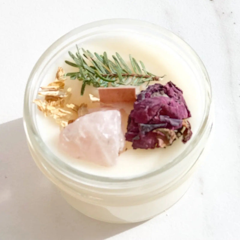 Fertility candle / crystal candle / abundance candle / butter me up - Puck's