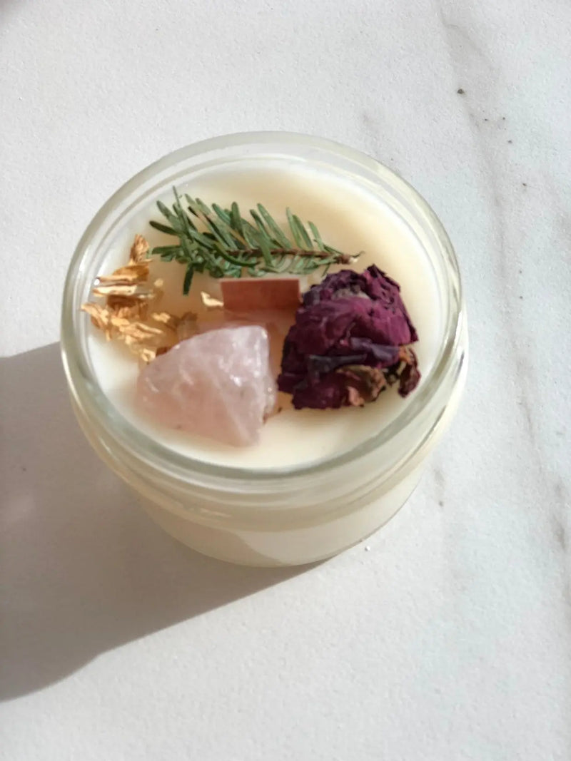 Fertility candle / crystal candle / abundance candle / butter me up - Puck's