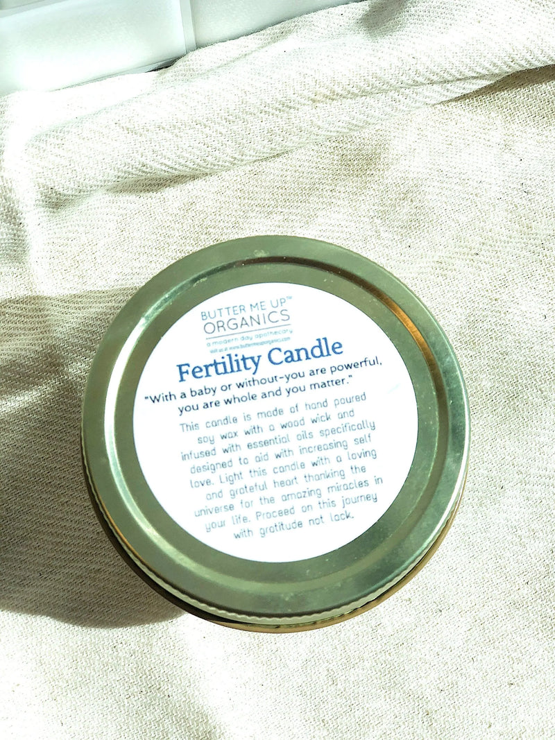 Fertility candle / crystal candle / abundance candle / butter me up - Puck's