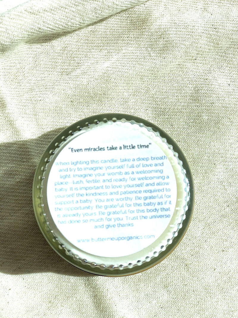Fertility candle / crystal candle / abundance candle / butter me up - Puck's