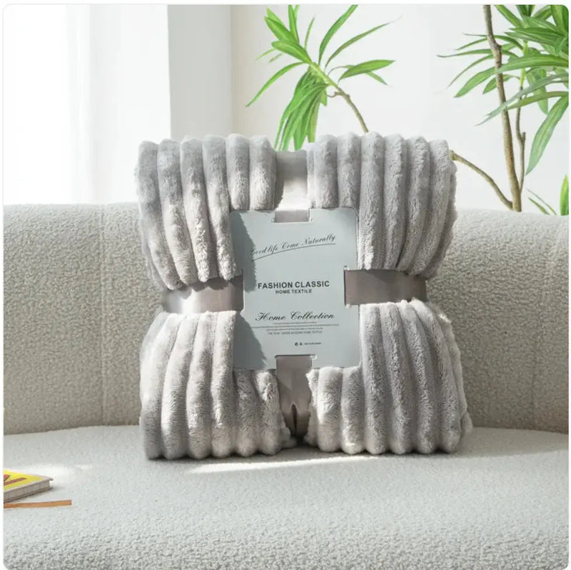 Flannel Drawstring Sofa Cover Blanket - Puck's