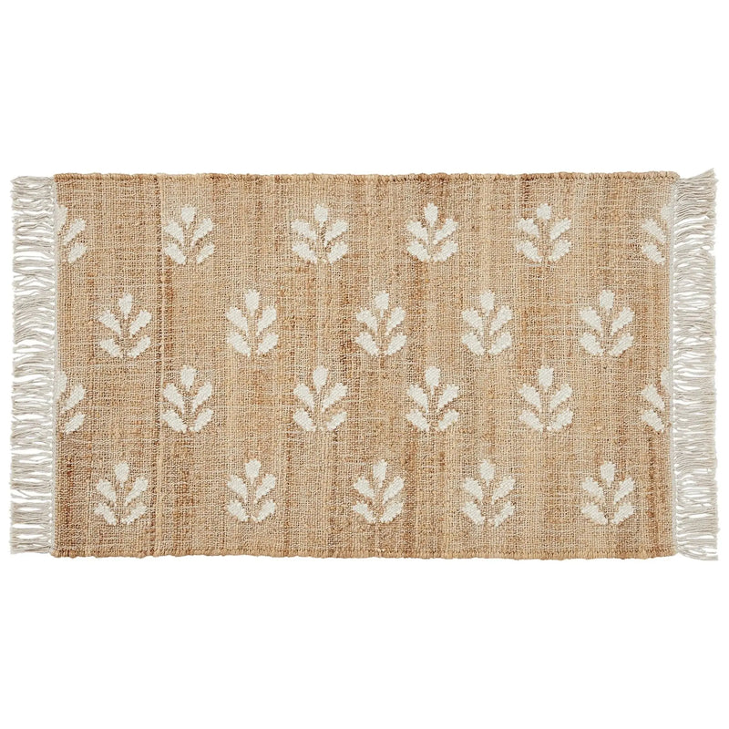Floral Jute 2' X 3' Accent Rug - Puck's