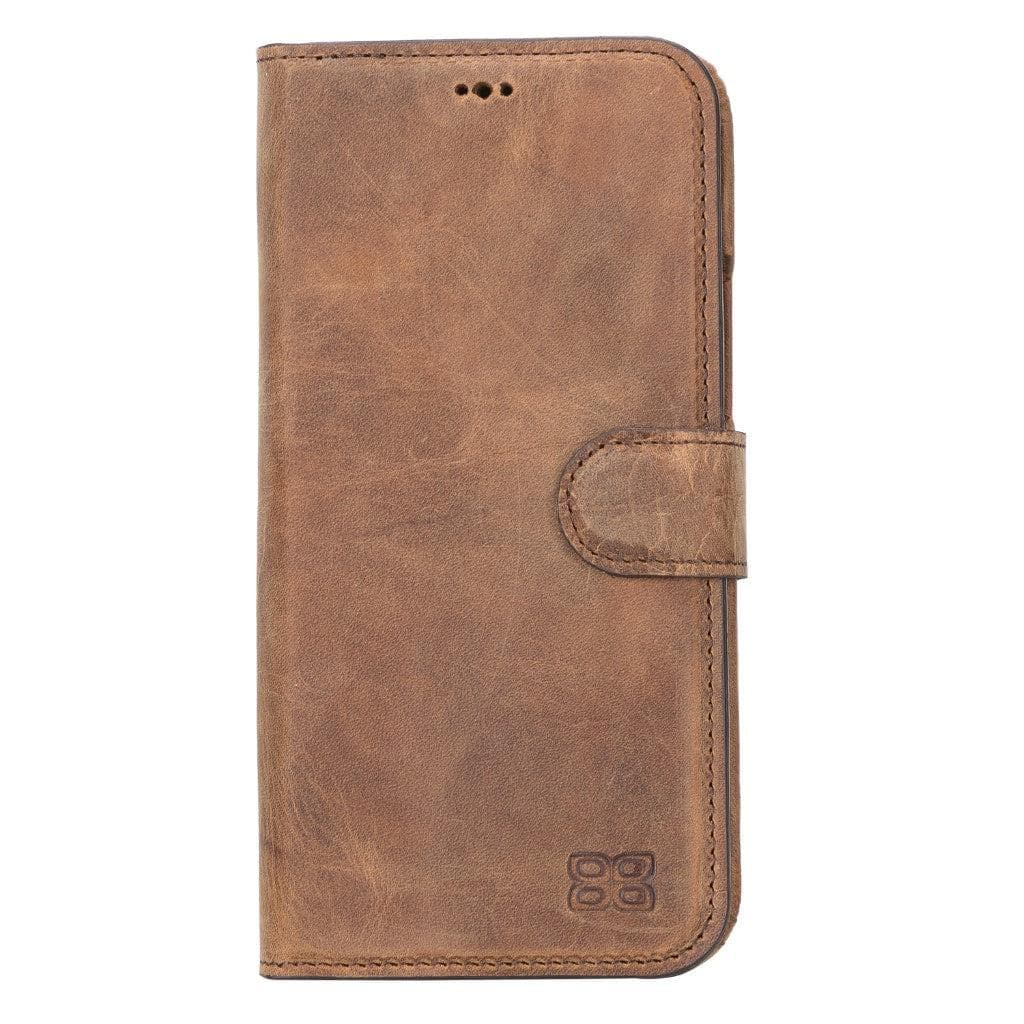 Full Leather Coating Detachable Wallet Case for Apple iPhone 13 Series - Puck's
