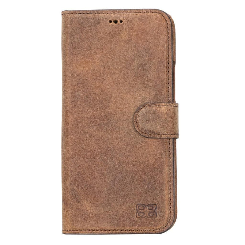 Full Leather Coating Detachable Wallet Case for Apple iPhone 13 Series - Puck's