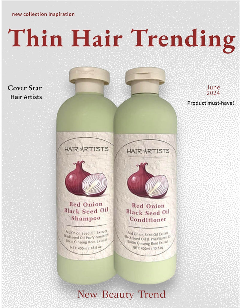 Hair Artists Red Onion Black Seed oil Shampoo & Conditioner - Puck's