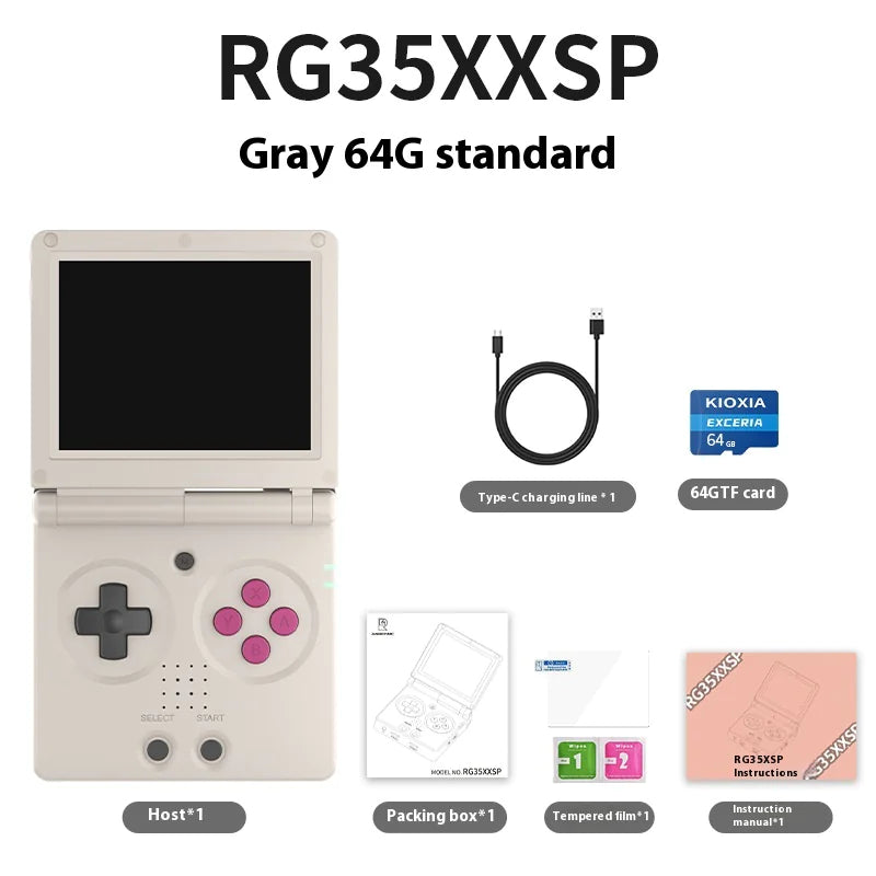 AMPOWN RG35XXSP Foldable Retro Handheld Game Console - Puck's