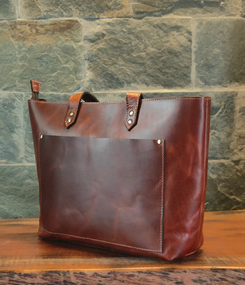 Genuine Leather Tote Bag for Women Large Women's Shoulder Handbag - Puck's