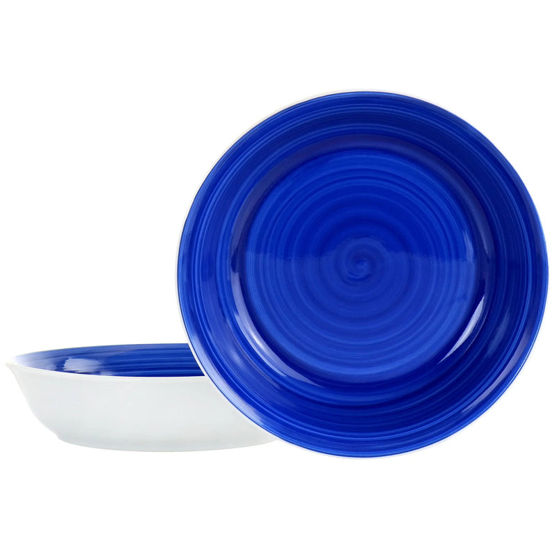 Gibson Home Crenshaw 8.75 Inch 2 Piece Stoneware Pasta Bowl Set in - Puck's