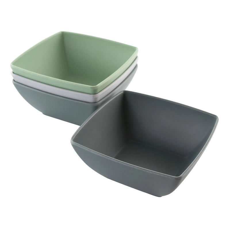 Gibson Home Grayson 4 Piece 6 Inch Melamine Bowl Set in Assorted - Puck's