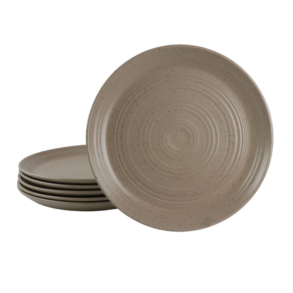 Gibson Milbrook 6 Piece 10 Inch Round Stoneware Dinner Plate Set in - Puck's
