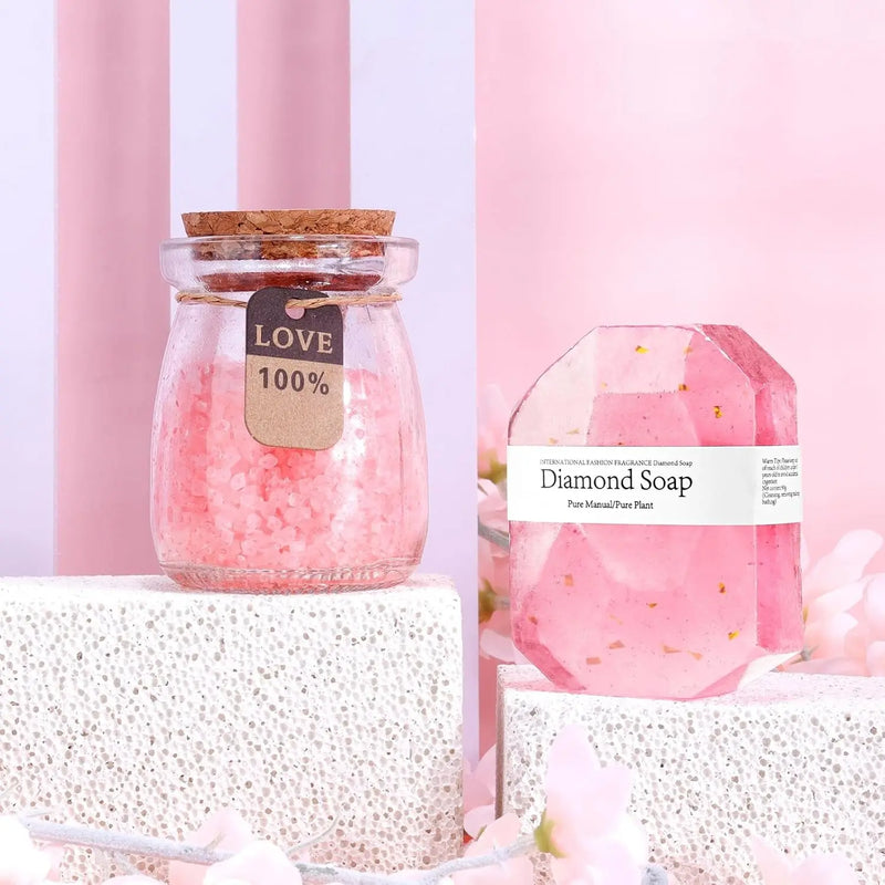 Gifts for Women, Unique Gift for Women, Mom, Girlfriend, Best Friend, Sister, Wife, Teacher, Nurse, Her - Birthday, Christmas, Valentine'S Day, Mothers Day Gifts -Rose Spa Gift Basket Set - Puck's