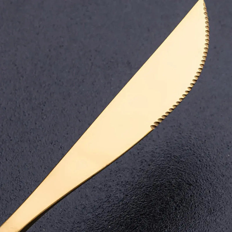 Golden Stainless Steel Cutlery Set - Puck's