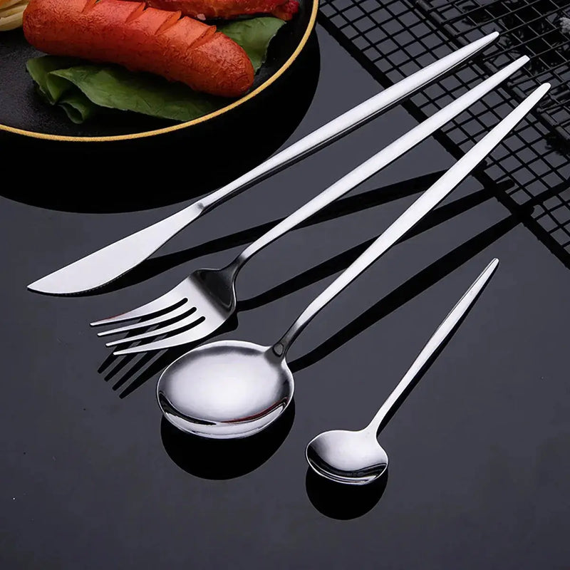 Golden Stainless Steel Cutlery Set - Puck's