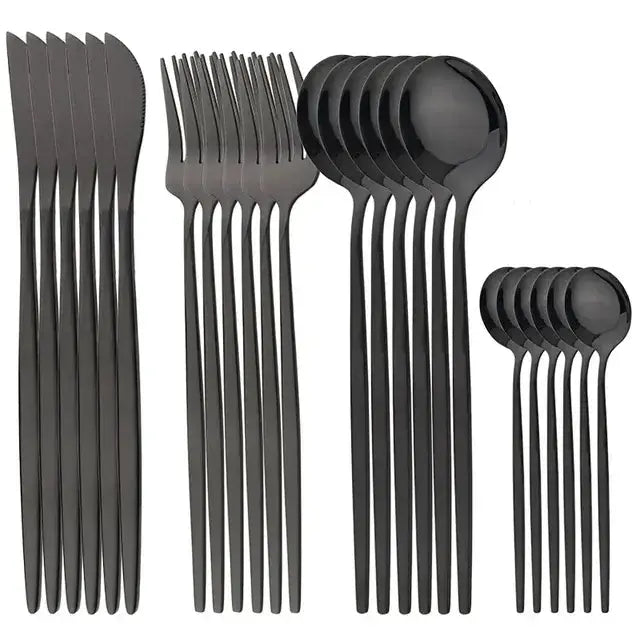 Golden Stainless Steel Cutlery Set - Puck's