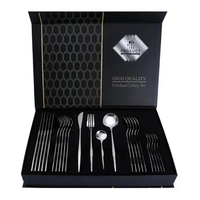 Golden Stainless Steel Cutlery Set - Puck's