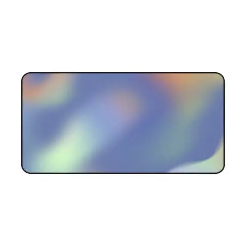 Green Glowing Swirls Desk Mat - Puck's