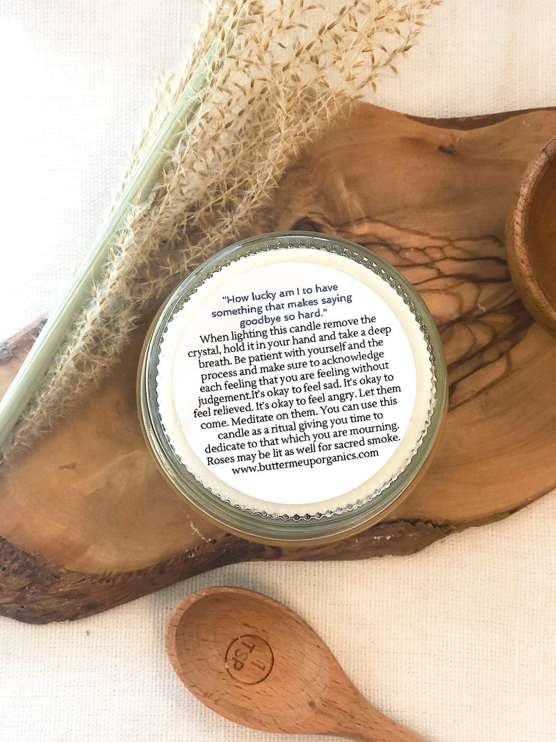 Grief Candle / Intention Candle / Essential Oil Candle / Soy Wax - Puck's
