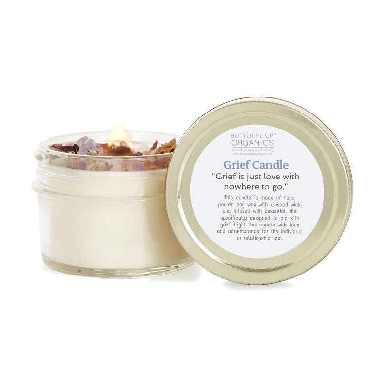 Grief Candle / Intention Candle / Essential Oil Candle / Soy Wax - Puck's