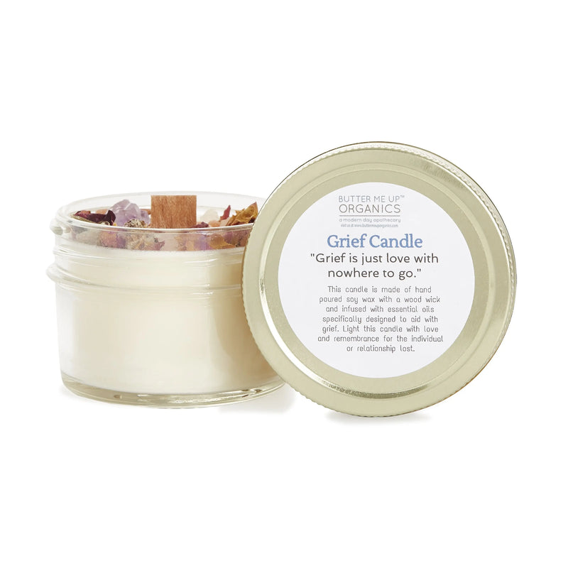 Grief Candle / Intention Candle / Essential Oil Candle / Soy Wax - Puck's