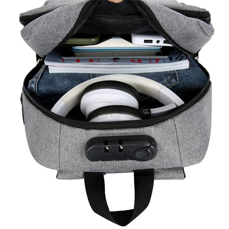 Backpack For Men Multifunctional Waterproof Oxford Cloth Urban Bag For - Puck's