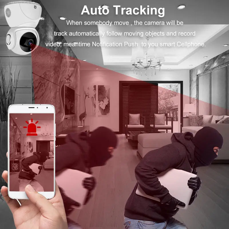 HD 1080P Camera 360° Panoramic PTZ Wireless Wifi Camera - Puck's
