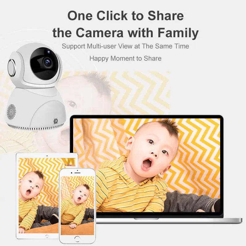 HD 1080P Camera 360° Panoramic PTZ Wireless Wifi Camera - Puck's