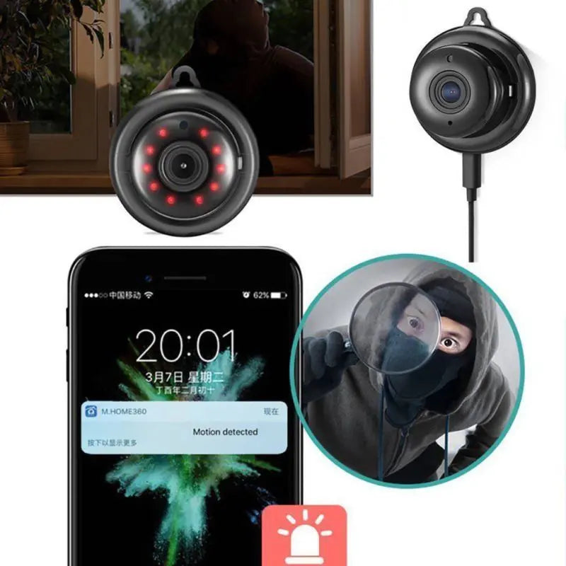 HD 1080P Mini WIFI Hidden Wireless IP Camera - Puck's