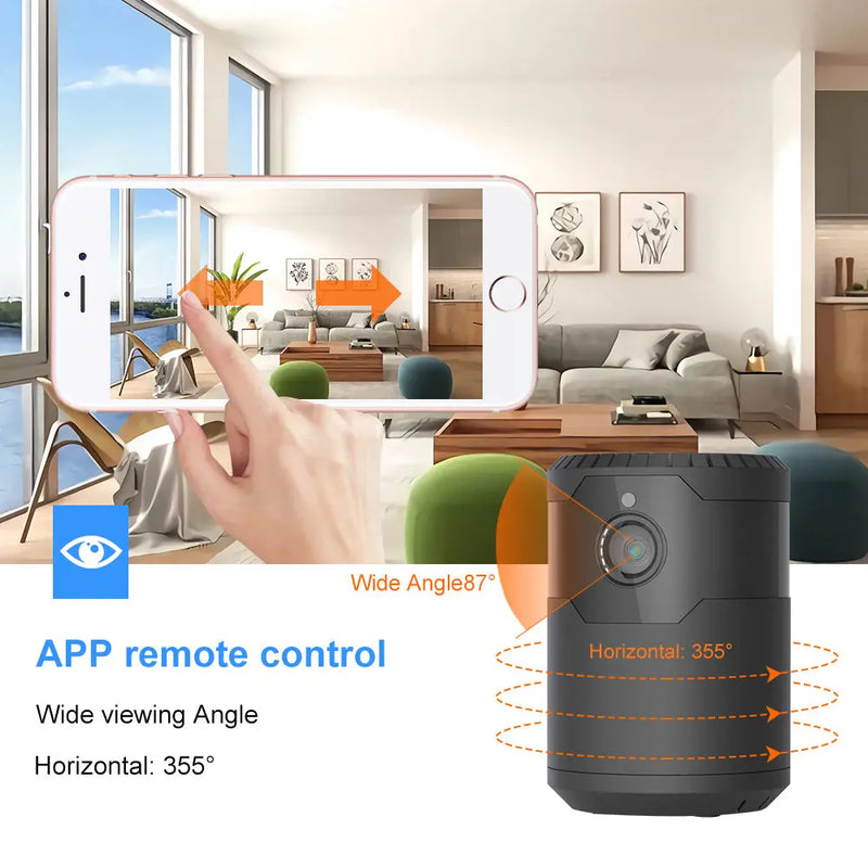 HD 2MP 1080P Wireless Mini Wifi Camera Night Vision Ip Camera - Puck's