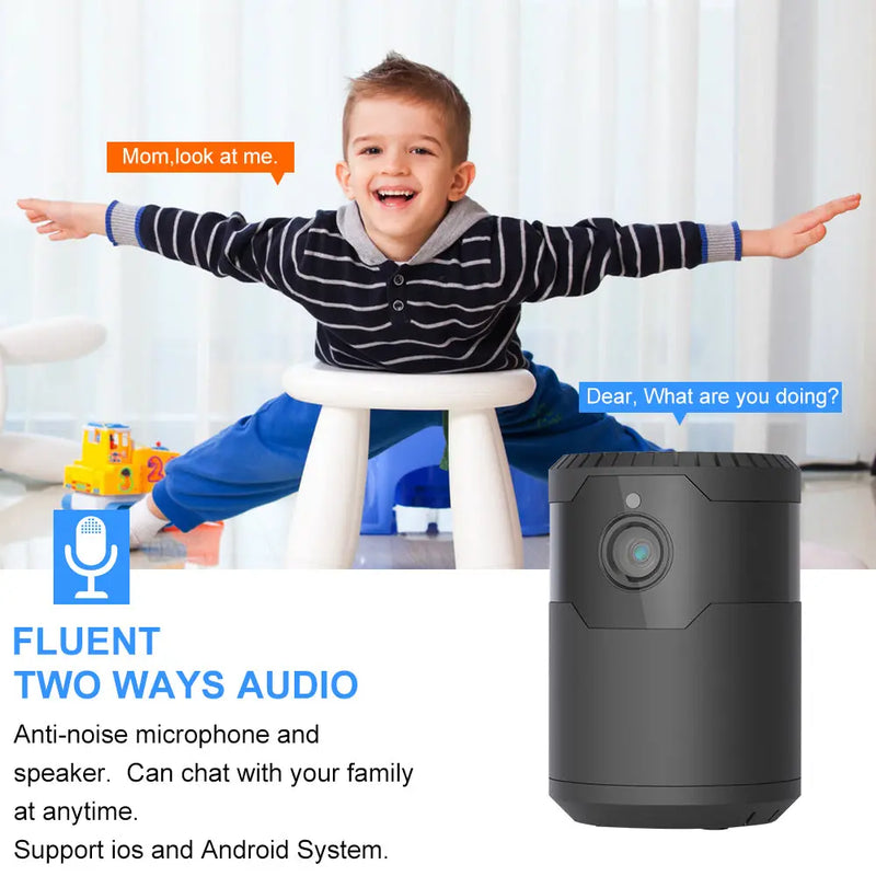 HD 2MP 1080P Wireless Mini Wifi Camera Night Vision Ip Camera - Puck's