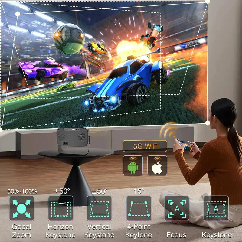 HD Smart Portable Projector - Puck's