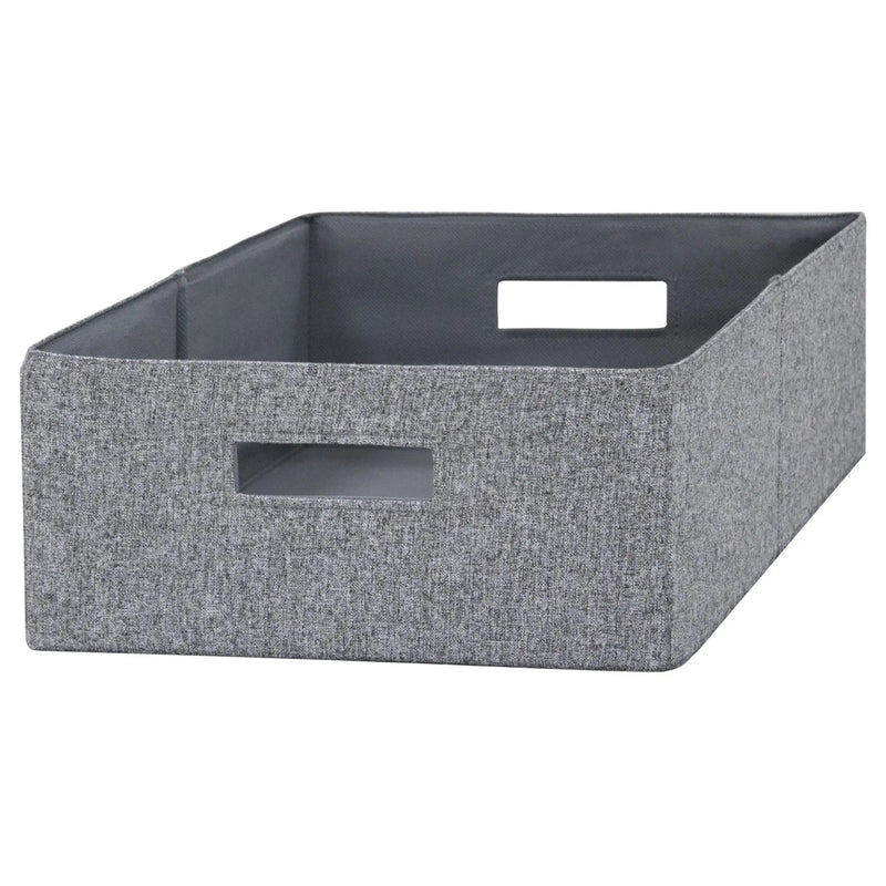 Half-Size Fabric Storage Bin, Gray - Puck's