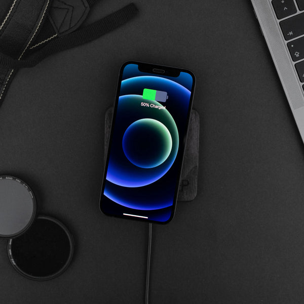 Handcrafted Wooden Wireless Charger - Puck's