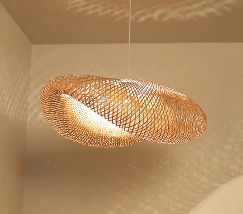 Handmade Bamboo Pendant Lights - Puck's