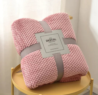 Cozy Coral Fleece Sofa Blanket - Puck's