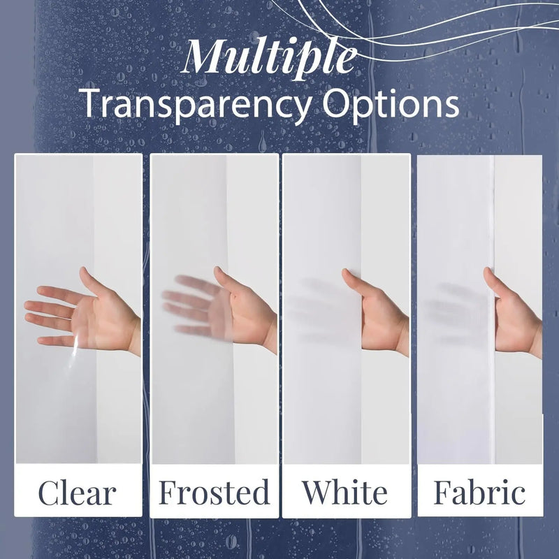 Heavy Duty Clear Shower Curtain Liner, 72X72 Lightweight 3 Pieces - Puck's