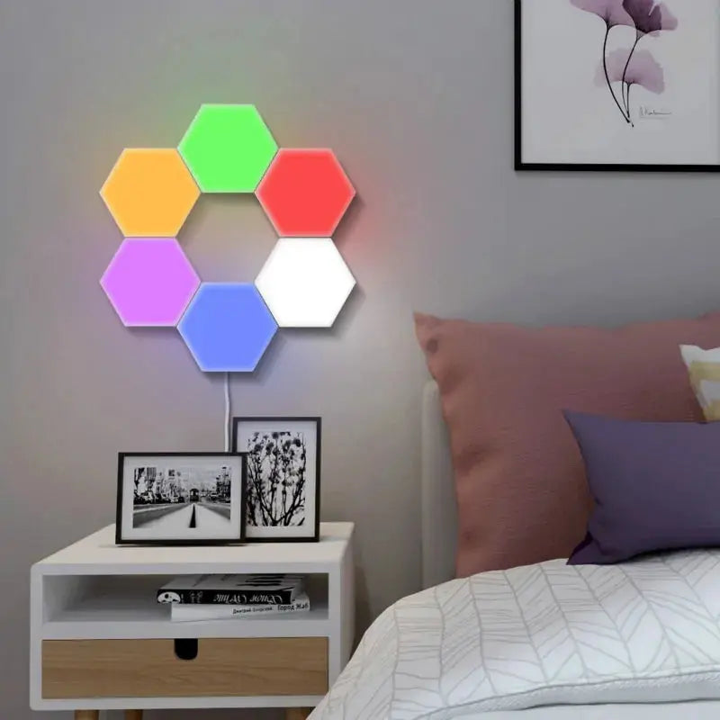 Hexagon Touch Sensor LED Night Lights - Puck's