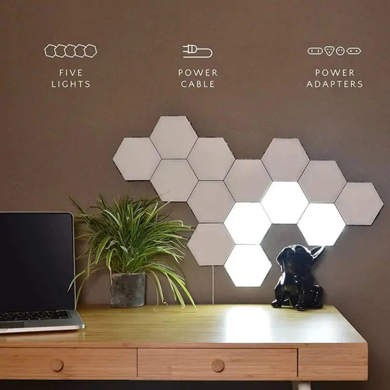 Hexagon Touch Sensor LED Night Lights - Puck's