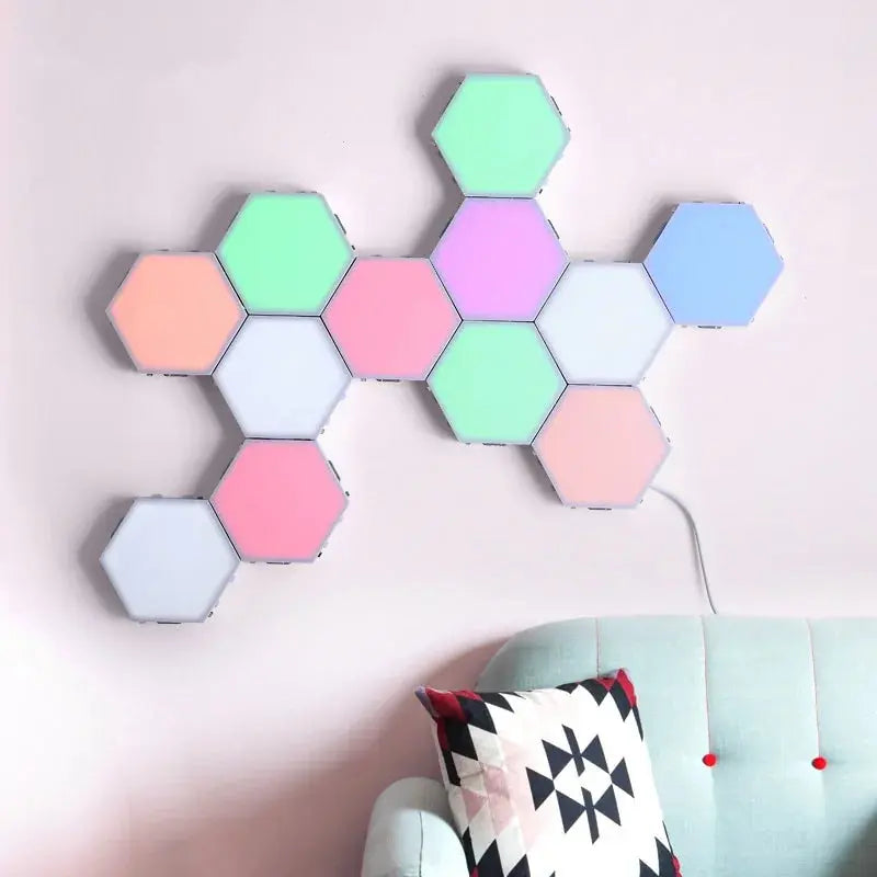 Hexagon Touch Sensor LED Night Lights - Puck's