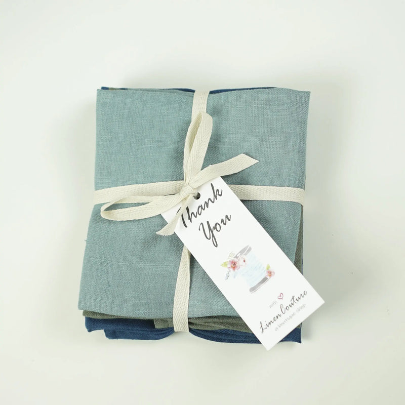Honey  linen tablecloth with ruffles - Puck's
