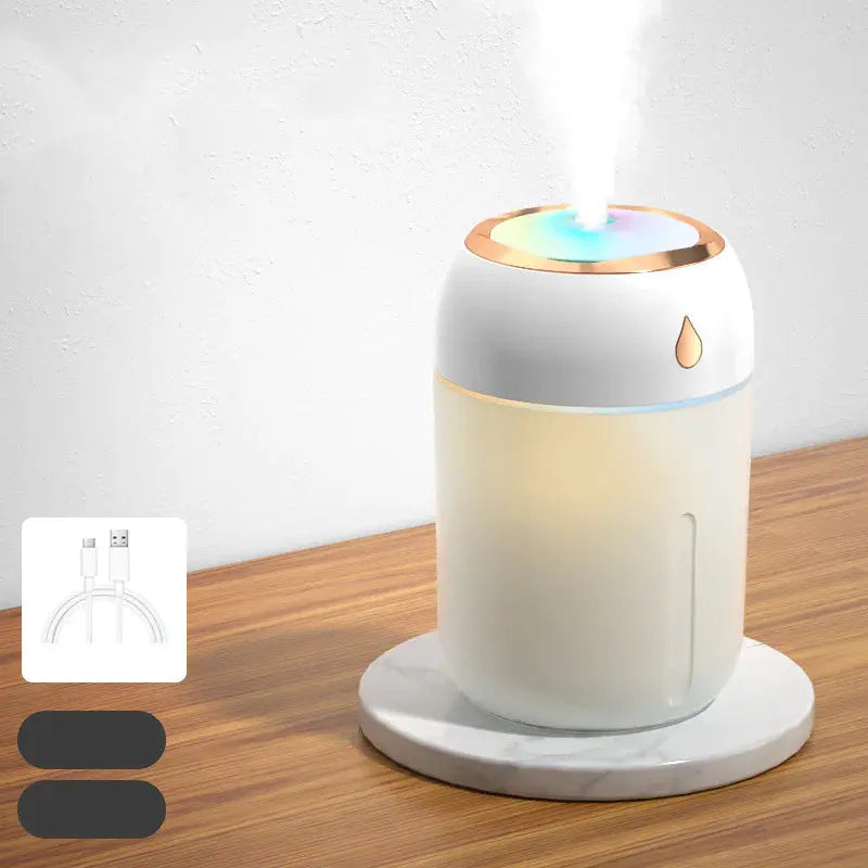 Household Silent Large Spray Colorful Water Drop Humidifier - Puck's