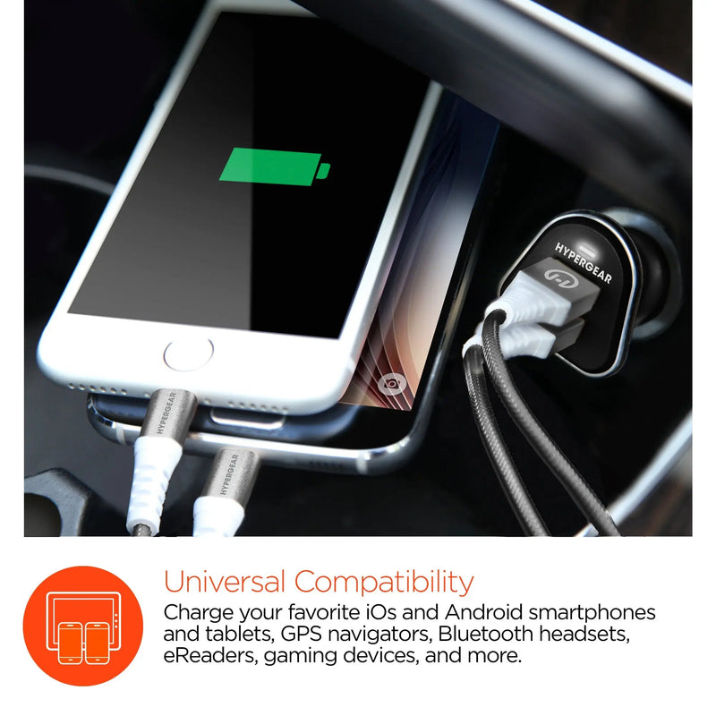 HyperGear Hi-Power Dual USB 3.4A Car Charger - Puck's