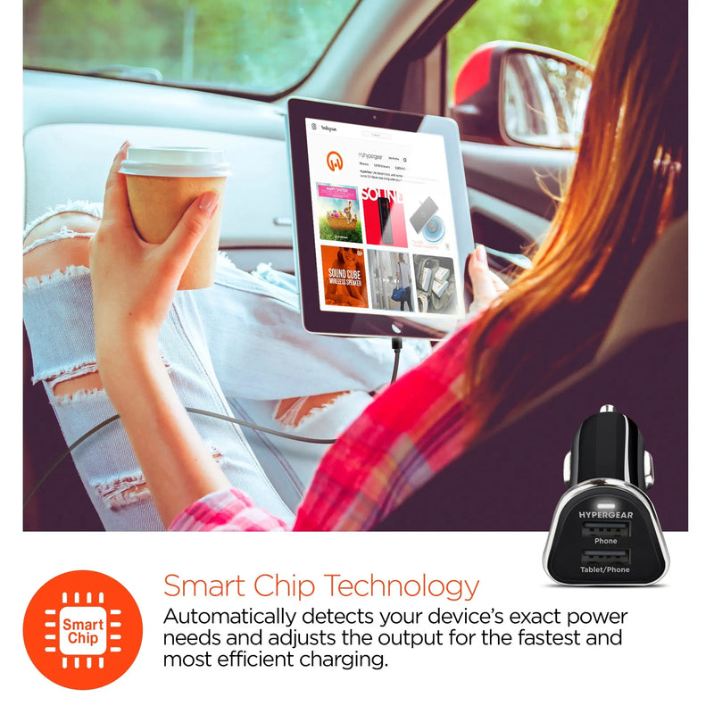 HyperGear Hi-Power Dual USB 3.4A Car Charger - Puck's