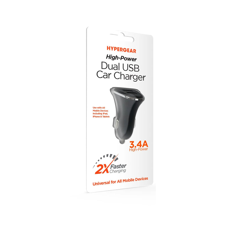 HyperGear Hi-Power Dual USB 3.4A Car Charger - Puck's
