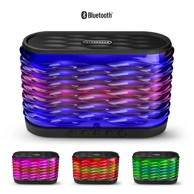 HyperGear LYTE XL Wireless LED Speaker Black (15106-HYP) - Puck's