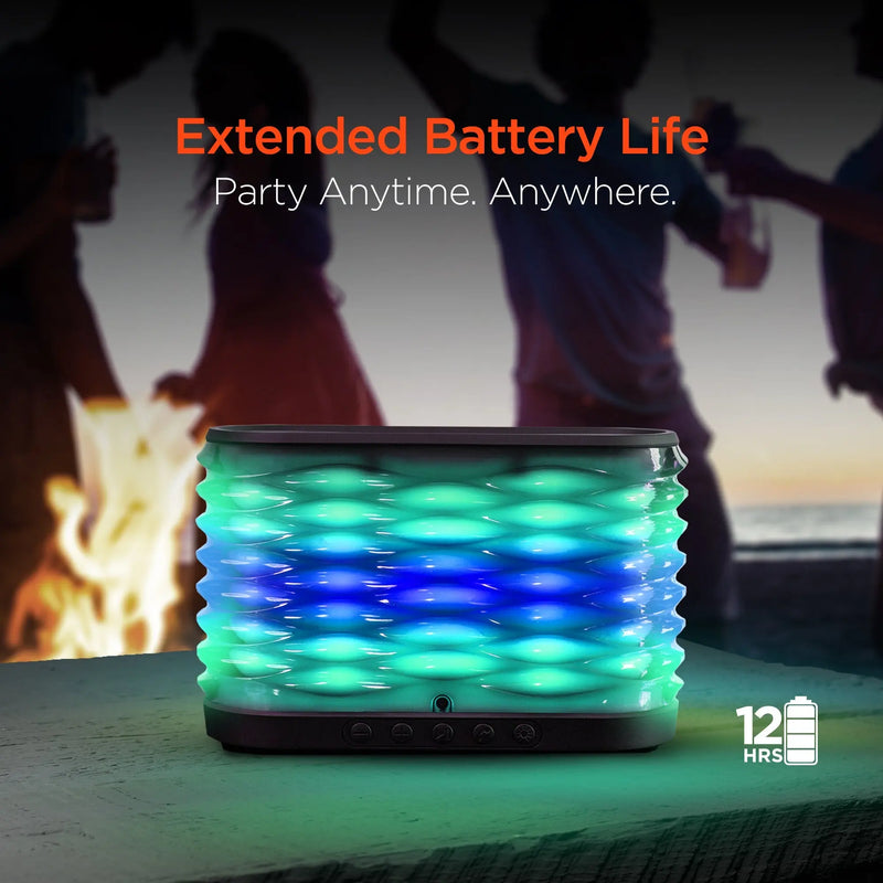 HyperGear LYTE XL Wireless LED Speaker Black (15106-HYP) - Puck's