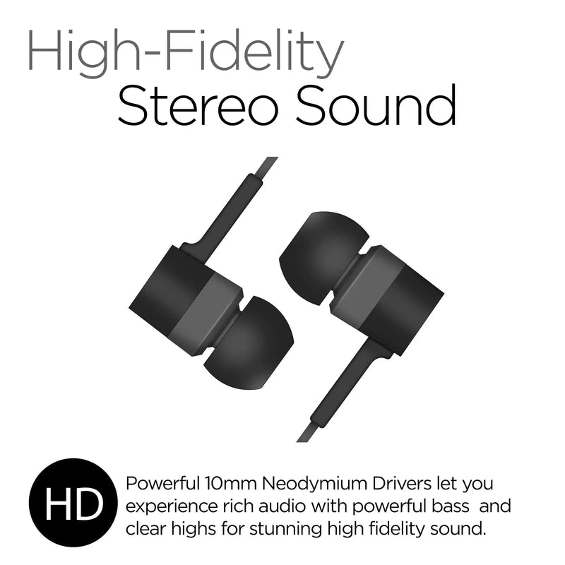 HyperGear Low Ryder Earphones w Mic 3.5mm - Puck's