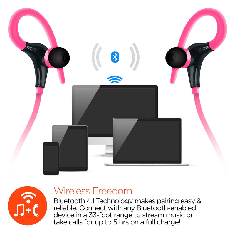 HyperGear Marathon Wireless Sports Earphones Active - Puck's