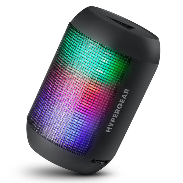 HyperGear Rave Mini Wireless LED Speaker Black (15077-HYP) - Puck's