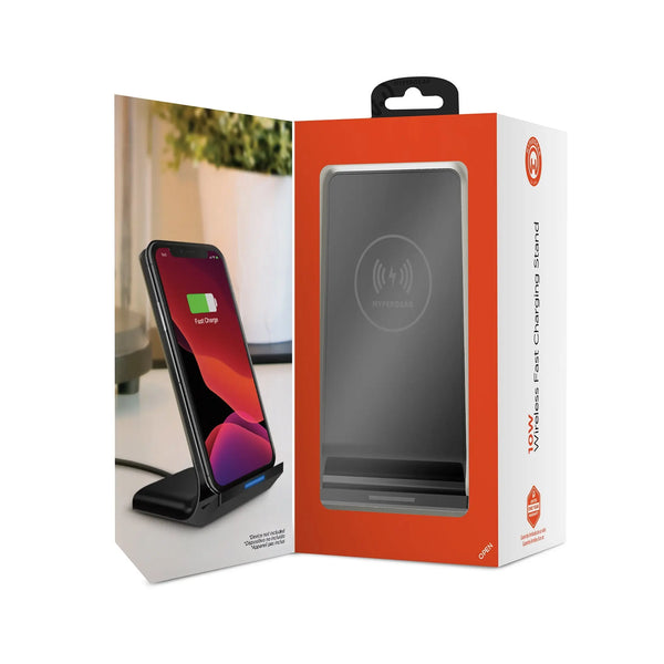 HyperGear Wireless Fast Charging Stand Black (14519-HYP) - Puck's