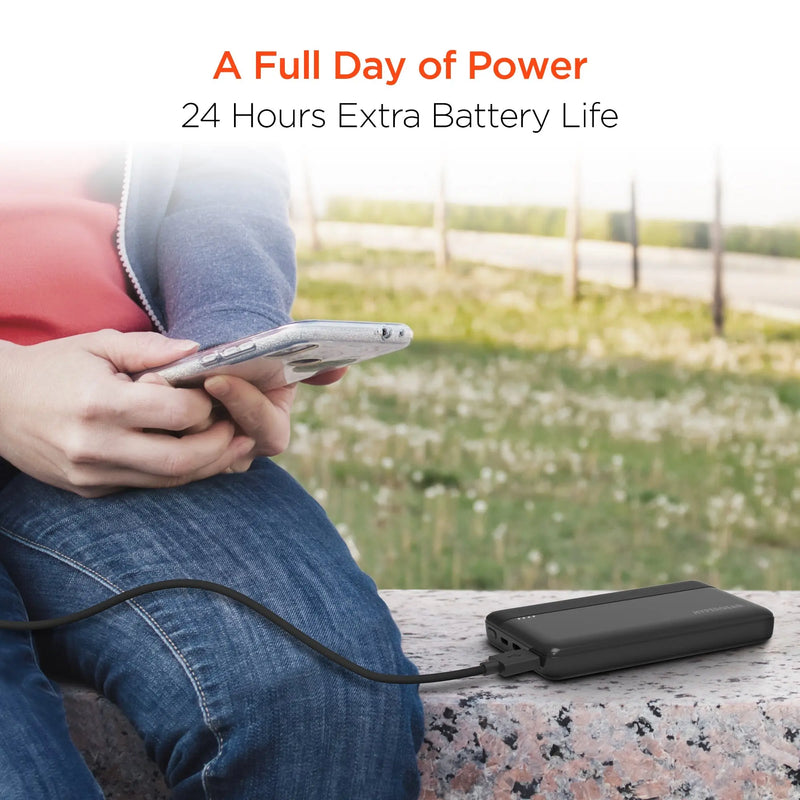 Hypergear 10000mAh 20W PD + USB Power Bank Black (15457-HYP) - Puck's